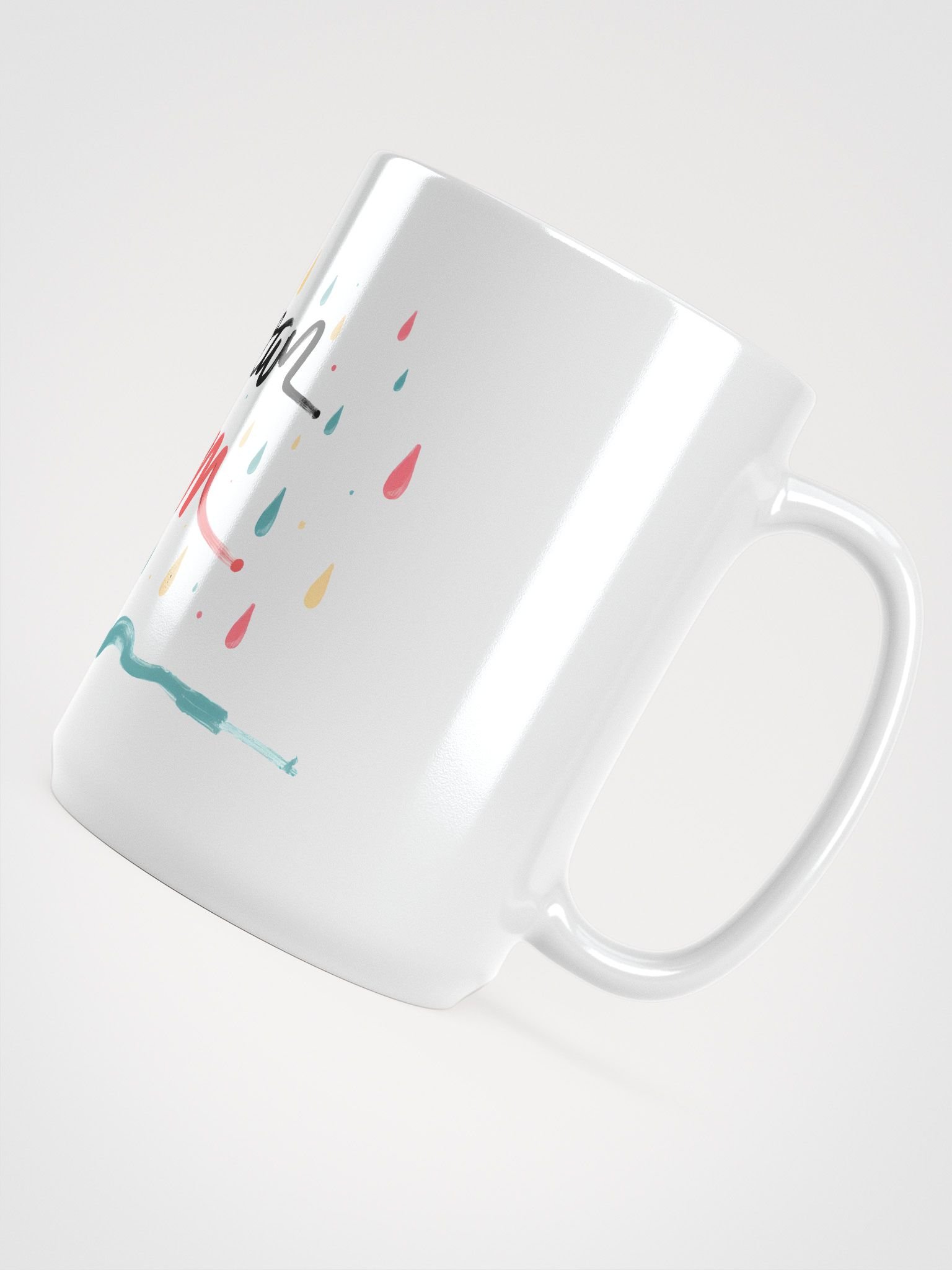 Rainy Day Freedom Poster | Whimsical Dance Art Print Glossy Mug product image (4)