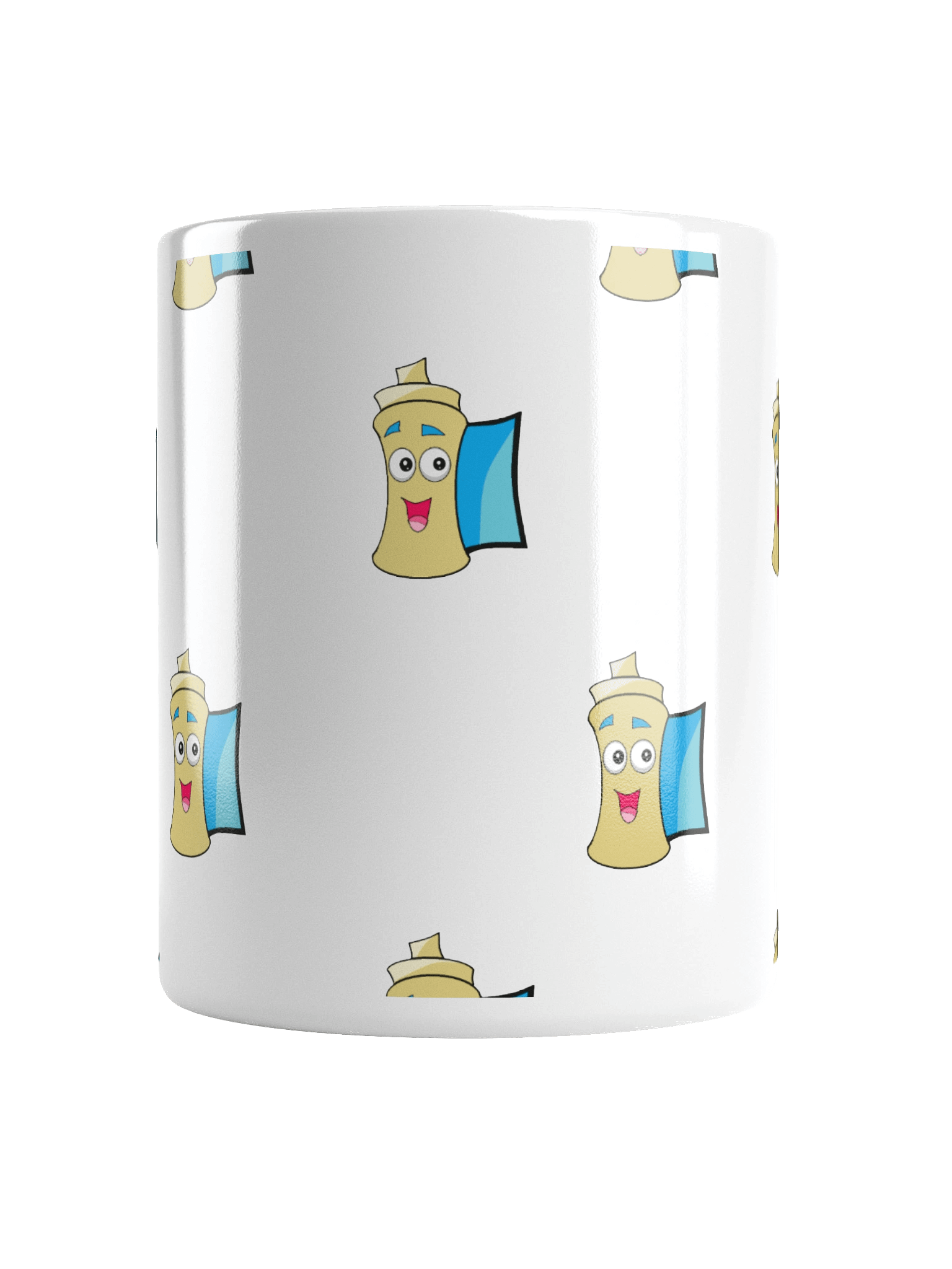 Whimsical Faces White Glossy Mug product image (16)