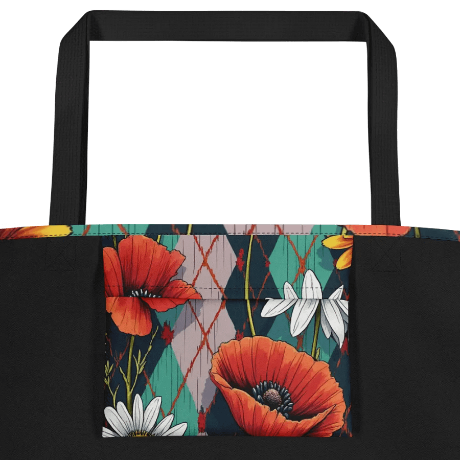 Blossoms Floral Tote With Pocket Bag #712 product image (3)
