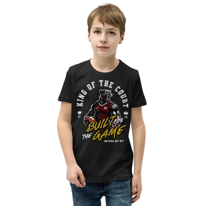 King of the Court Youth T-Shirt Blk product image (2)
