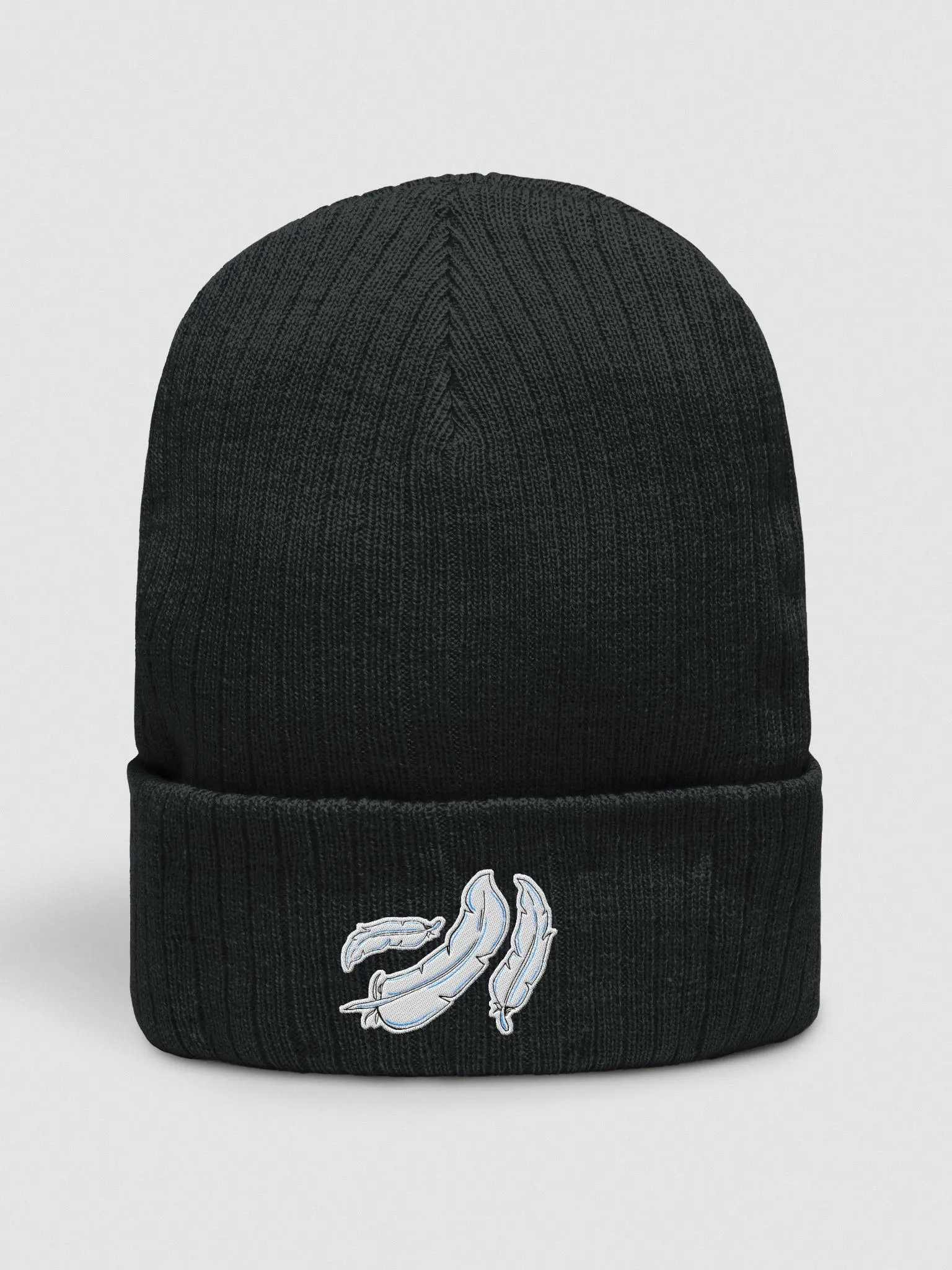 Blue Feather Light Knit Beanie product image (1)