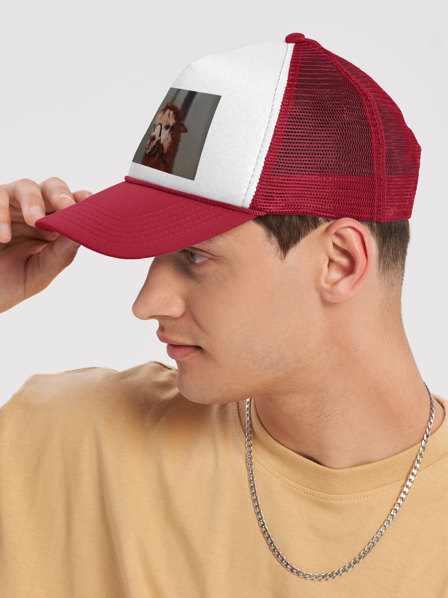Halter Llama Foam Trucker Hat product image (7)