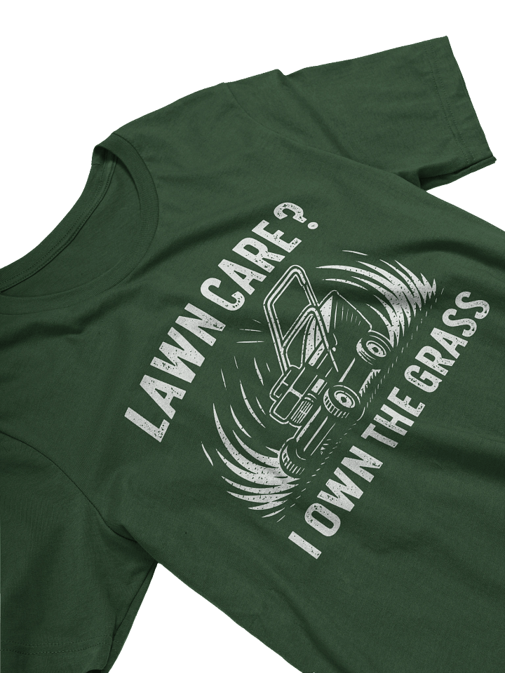 Funny Dad Lawn Care Shirt – “I Own The Grass” Retro T-Shirt product image (2)