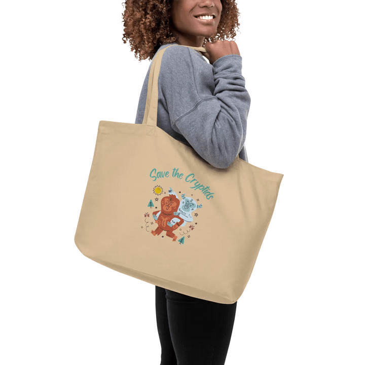 Save the Cryptids Organic Cotton Jumbo Tote product image (2)