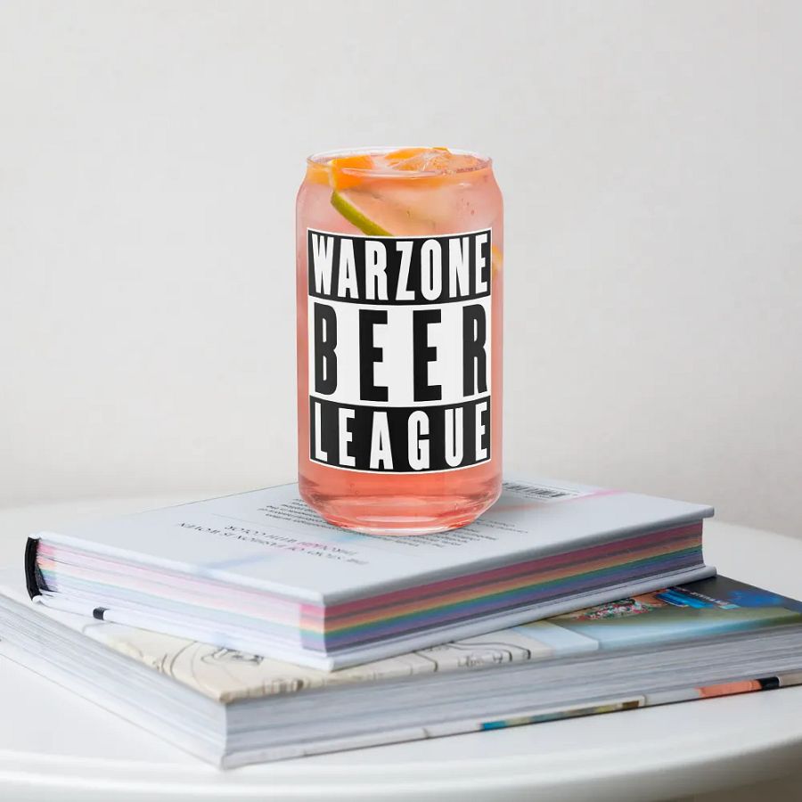 Warzone Beer League (Straight Outta) - Beer Can Glass product image (4)