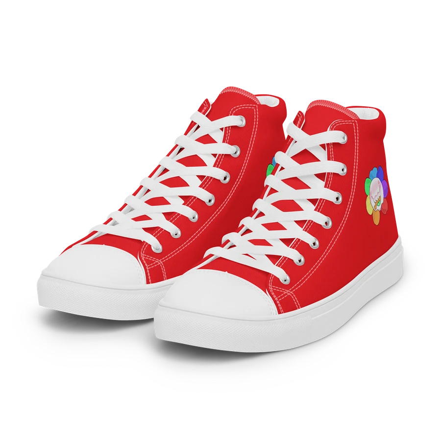 Red and White Flower Sneakers product image (5)