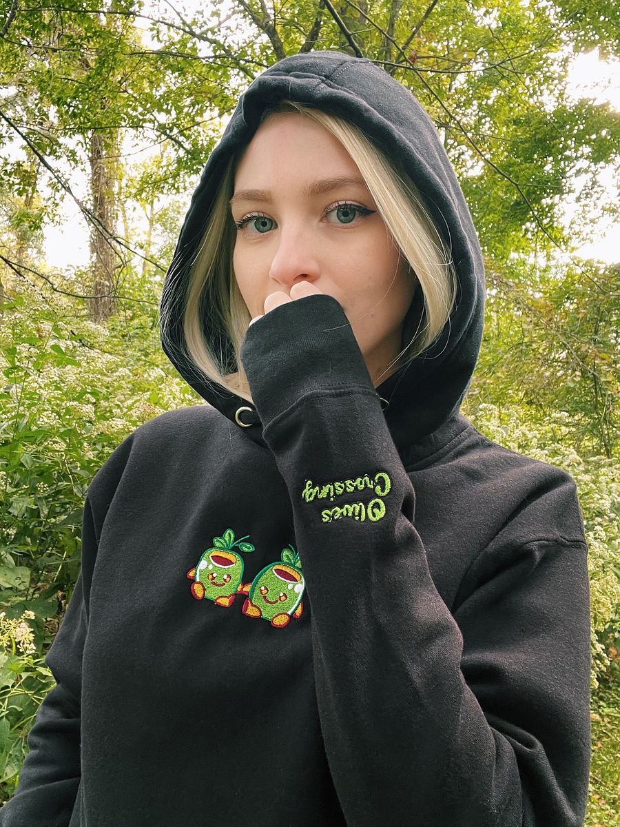 Olives Embroidered Unisex Hoodie [Wrist Detail] product image (3)