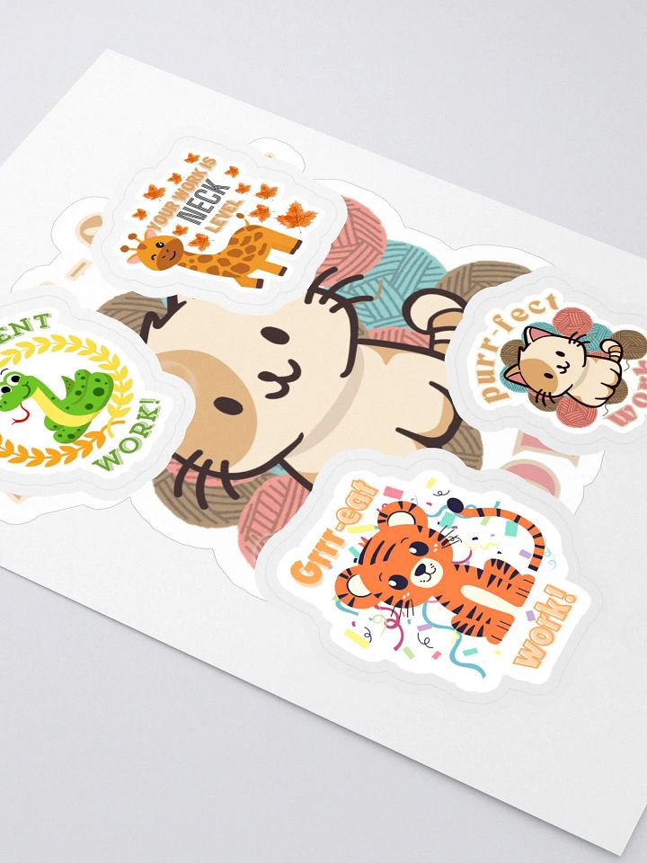 Motivational Animal Sticker Sheet product image (2)