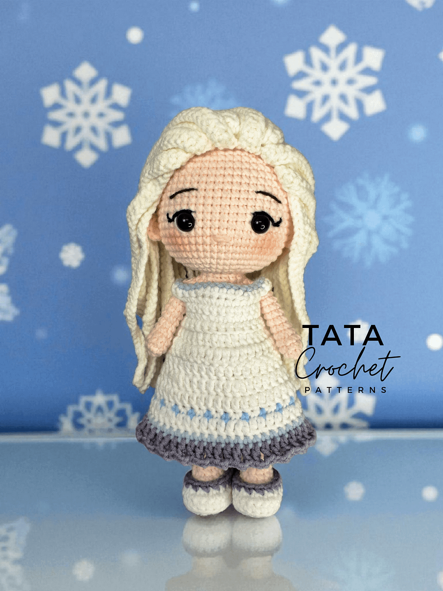 PDF -♡- Doll Dress Up & Transformation -♡- Elsa Disney Princess Amigurumi Crochet Pattern product image (5)