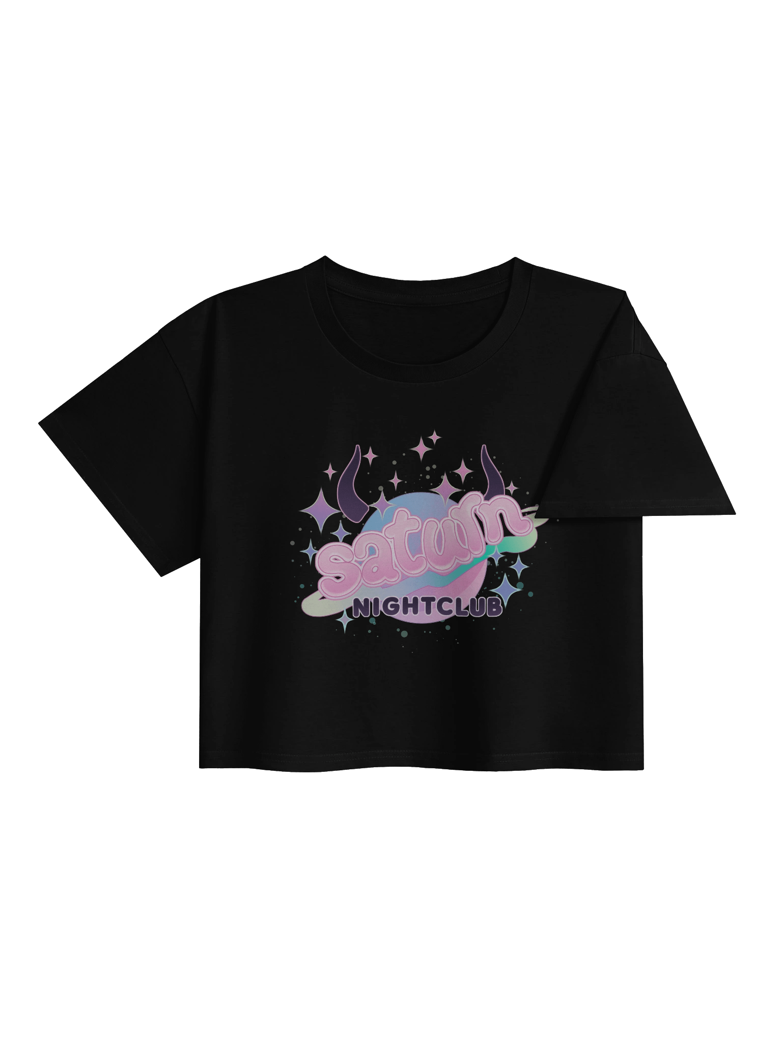 New Logo Saturn Nightclub Crop top product image (4)