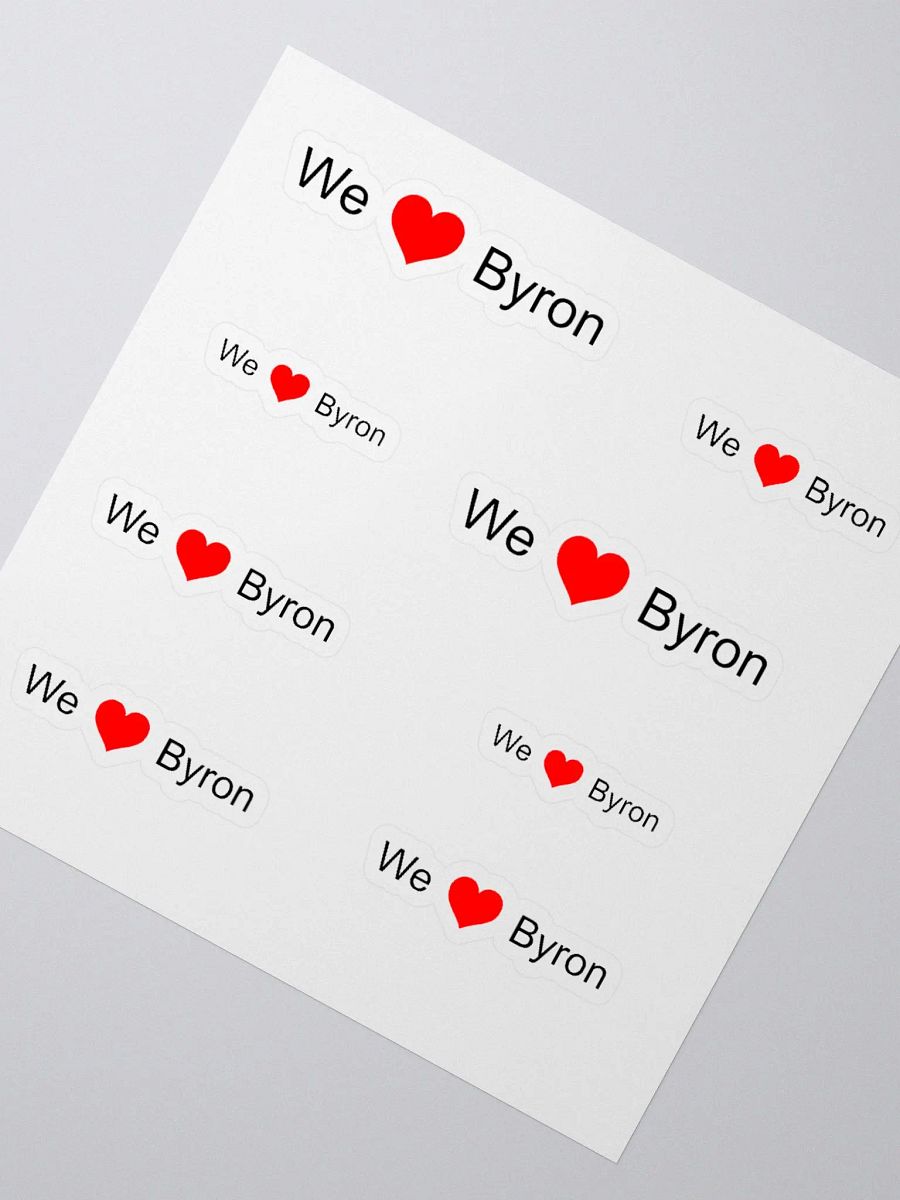 We <3 Byron Stickers product image (2)