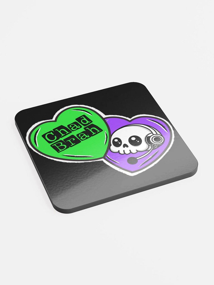 Lonely Hearts Glossed Cork Coaster product image (2)