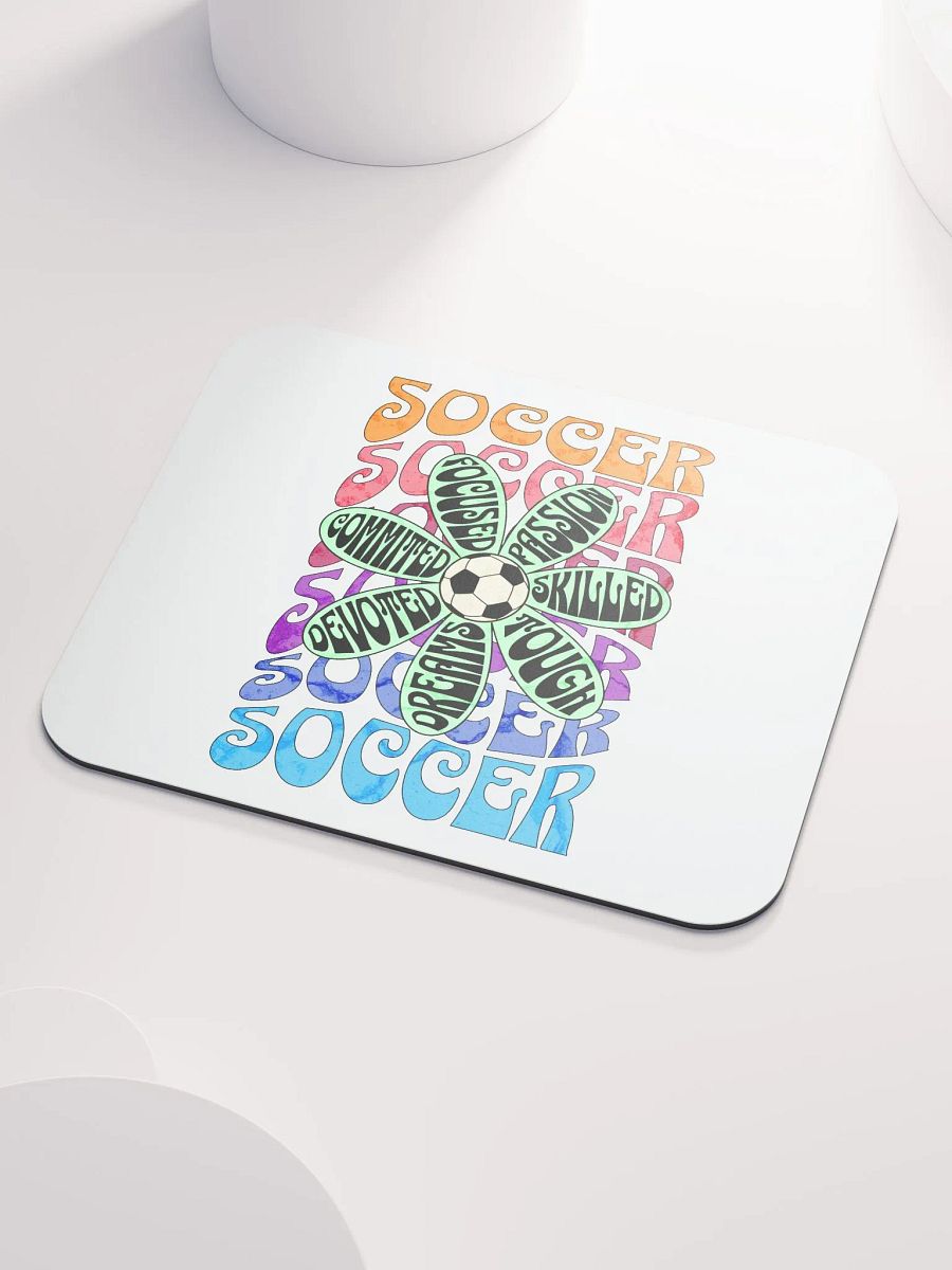 Flower Soccer Motivational Dreams Mouse Pad product image (3)