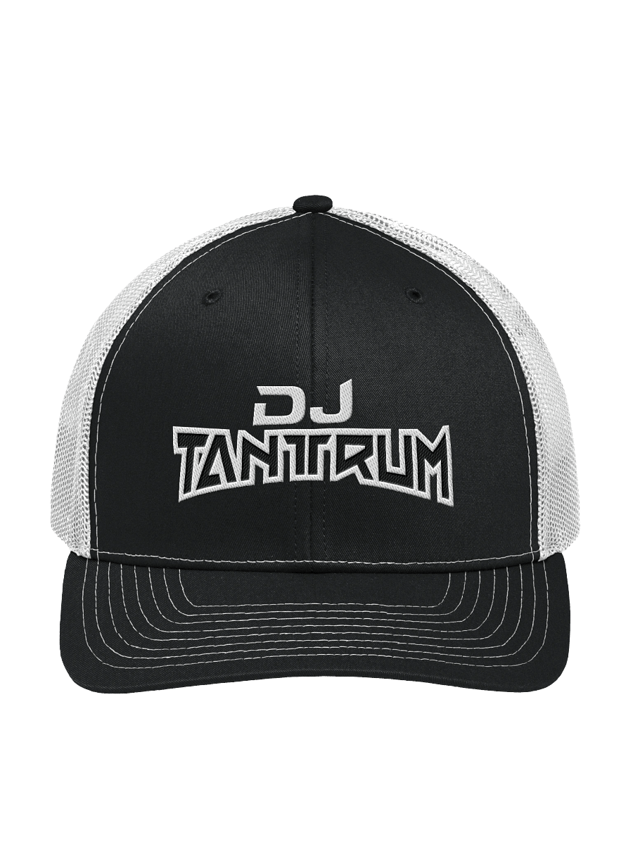 DJ TanTrum Trucker Hat (White & Black Trimmed Logo) product image (64)