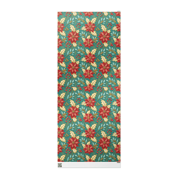 Poinsettia Christmas Wrapping Paper product image (3)