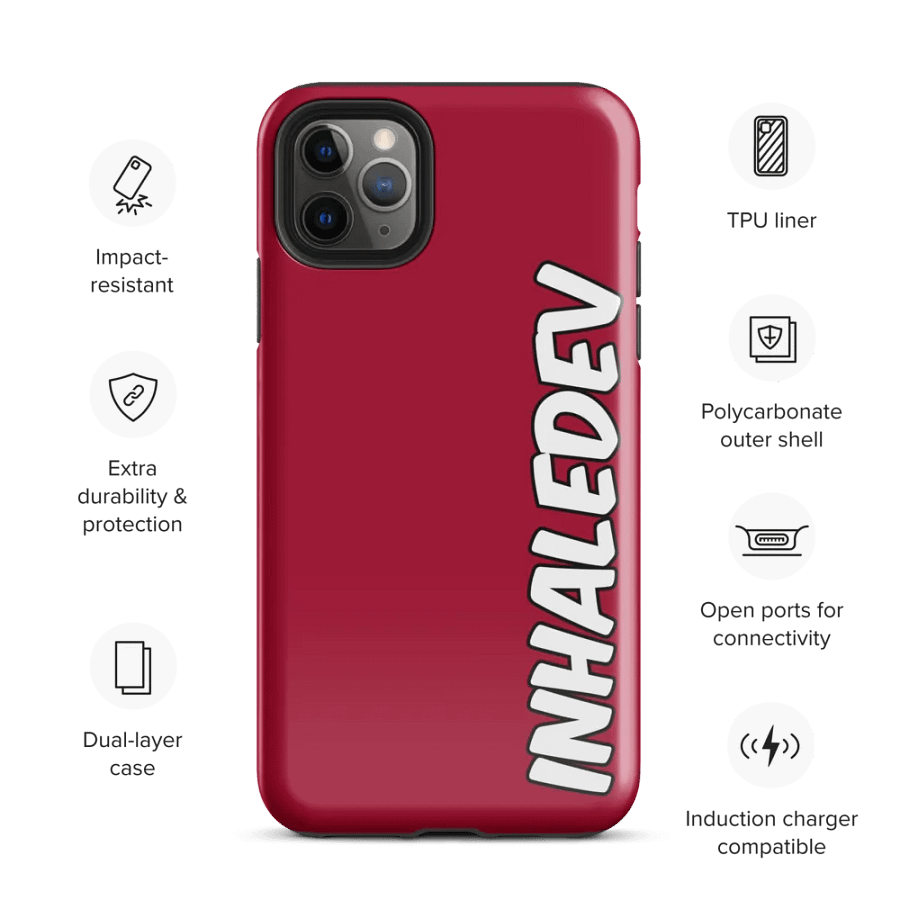 InhaleDev iPhone Tough Case product image (3)
