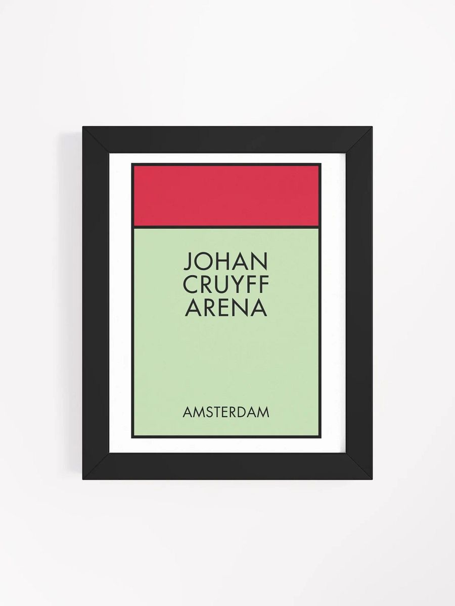 Johan Cruyff Arena Amsterdam Monopoly Title Art Framed Print product image (4)