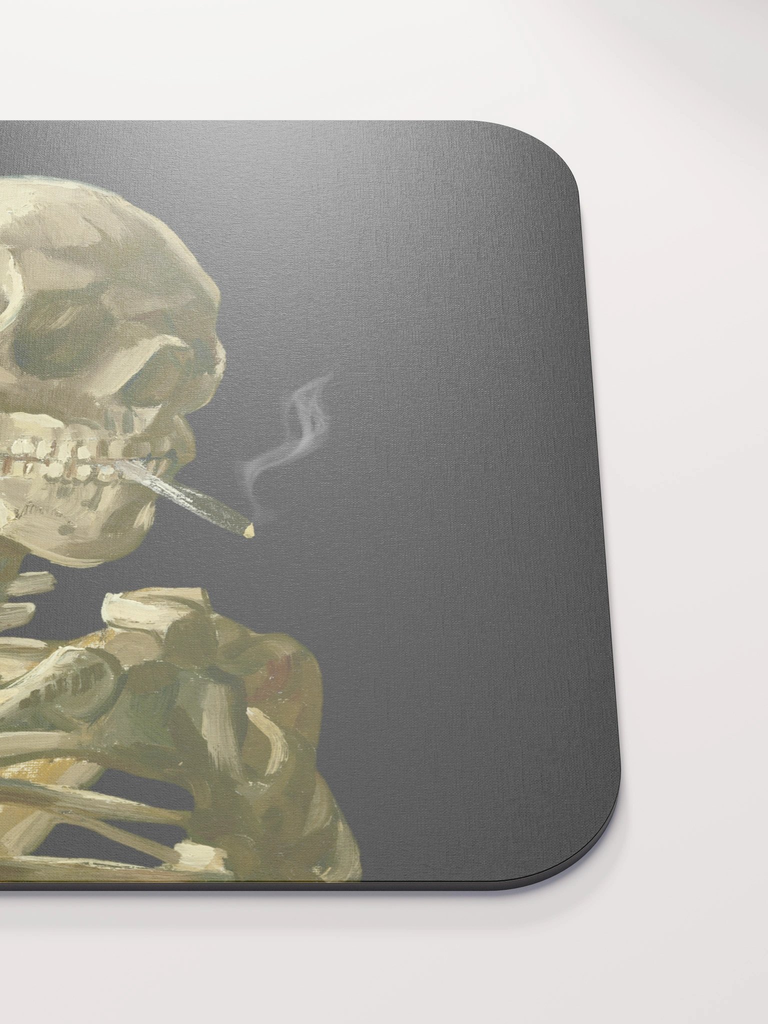 Smoking Skeleton Mouse Pad product image (5)