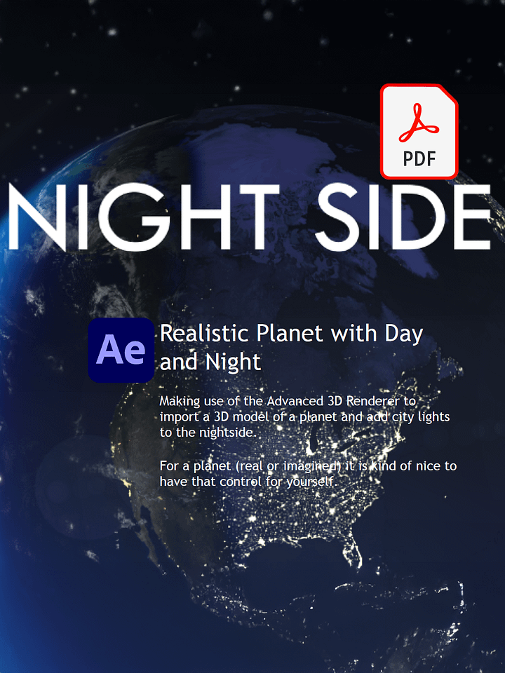 Realistic Planet with Day and Night - text version product image (1)