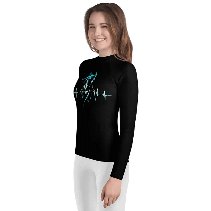 Horse Heartbeat Youth Rash Guard product image (2)