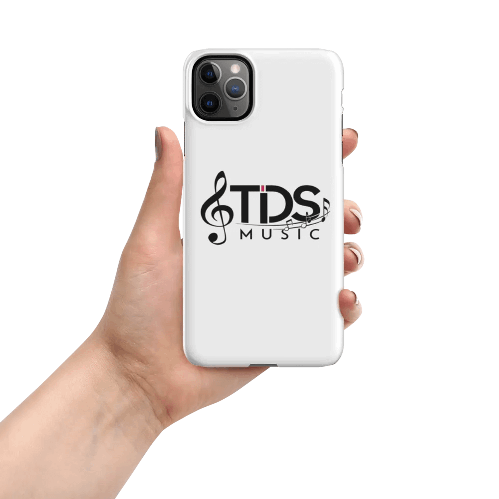 TDS Music Matte White iPhone Snap Case with Music Notes Design product image (8)