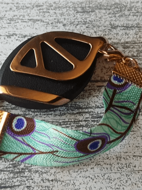 Peacock Elastic Bracelet | Handmade Accessory for Bellabeat Leaf Urban & Ivy product image (2)