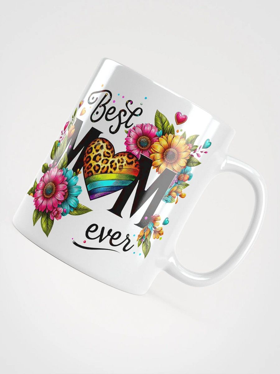 Leopard Heart Floral Best Mom Mug product image (4)