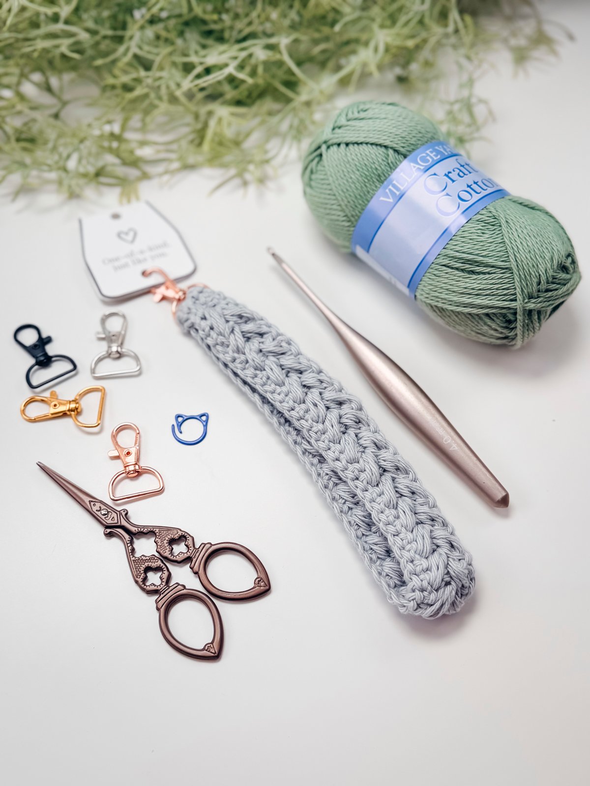 Wheat Stitch™ Keychain & Lanyard Crochet Pattern product image (3)