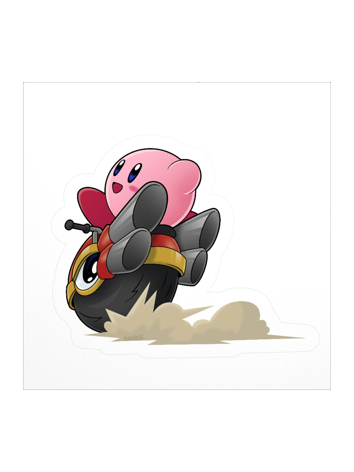 kirby wheelie sticker product image (1)