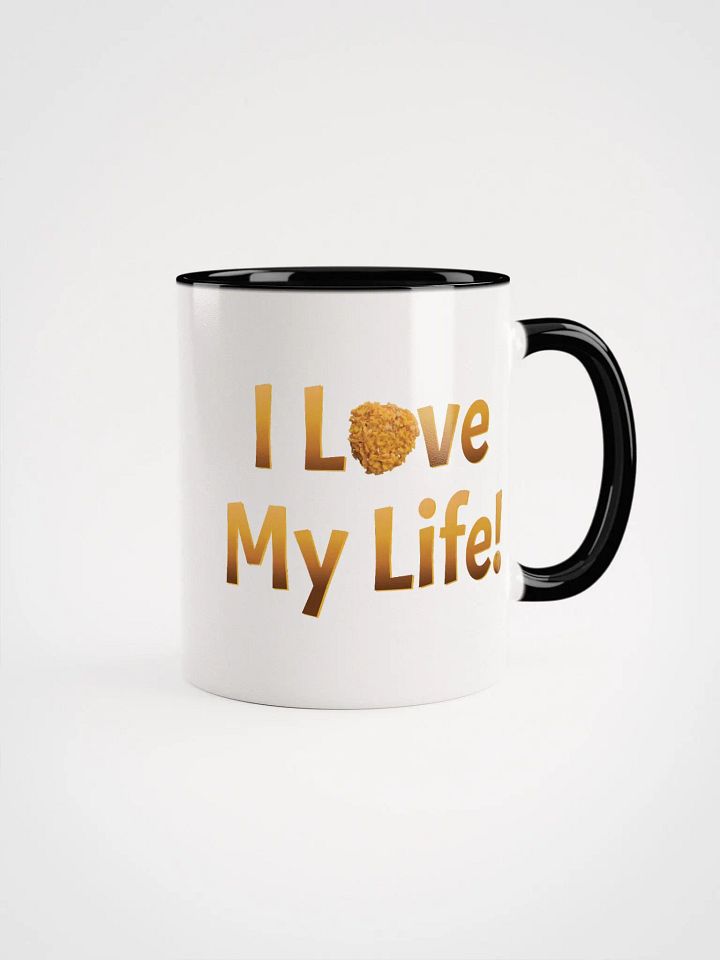 I Love My Life - White Mug Yellow Flowers product image (10)