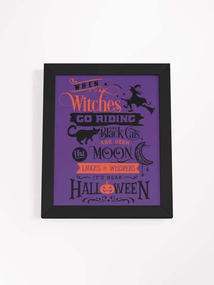 Witch Quote: Framed High-Quality Matte Poster product image (12)