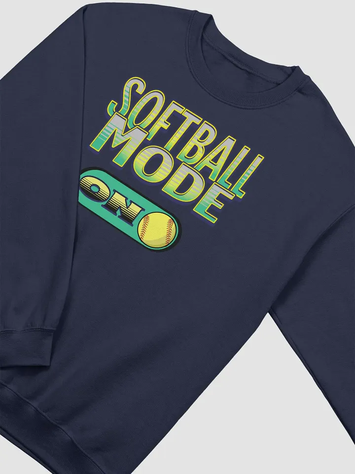 Softball Mode On Activated Crewneck Sweatshirt product image (14)