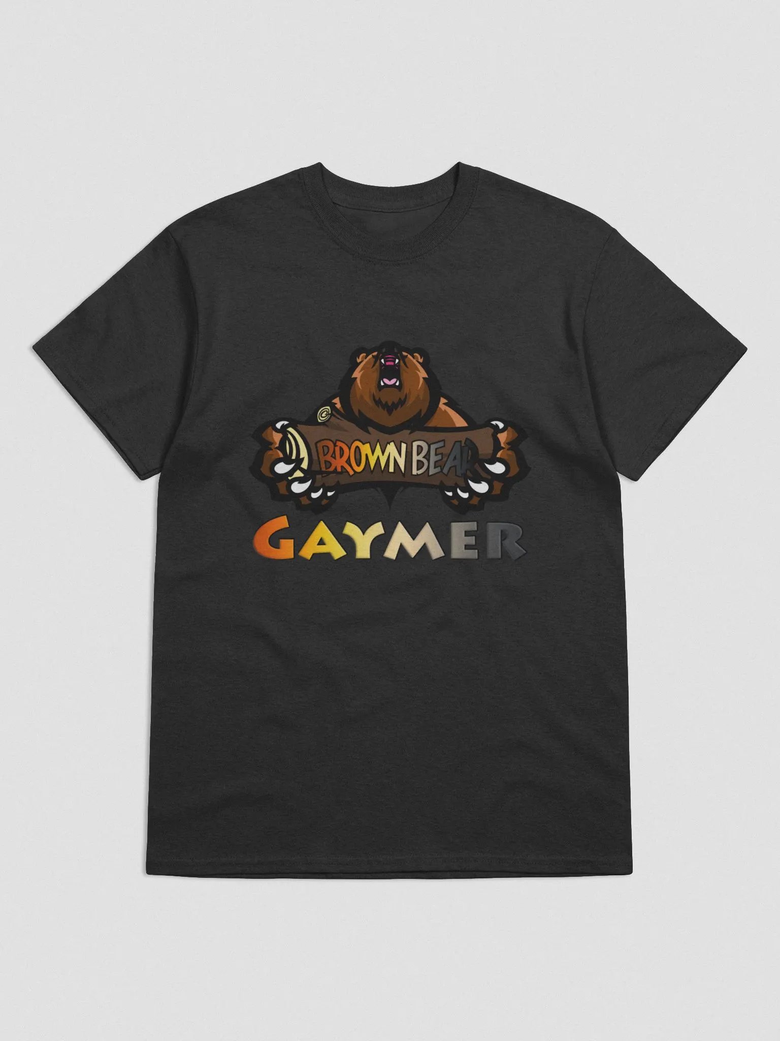 Brown Bear Gaymer (Bear Pride) - Dark Color T-Shirt product image (11)