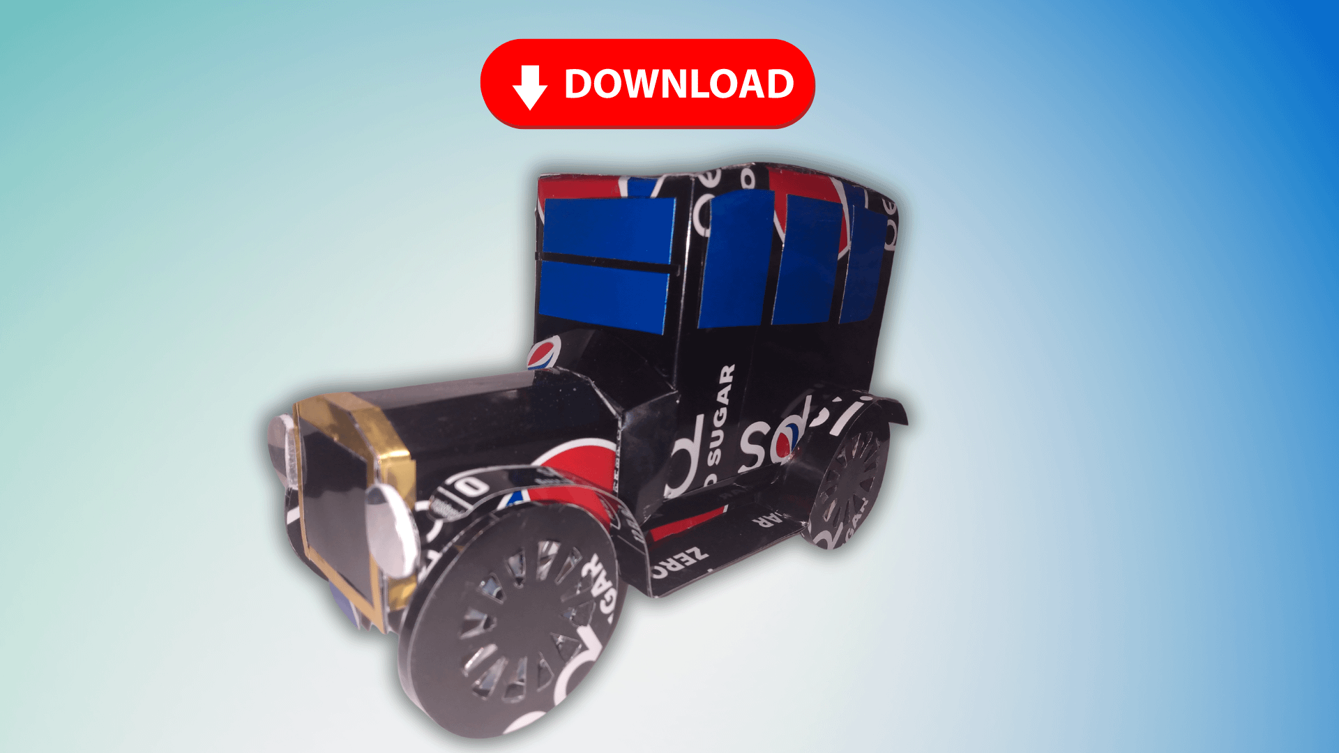 Soda Can Ford Model T 'Tin Lizzy' Sedan DIGITAL Plans product image (1)