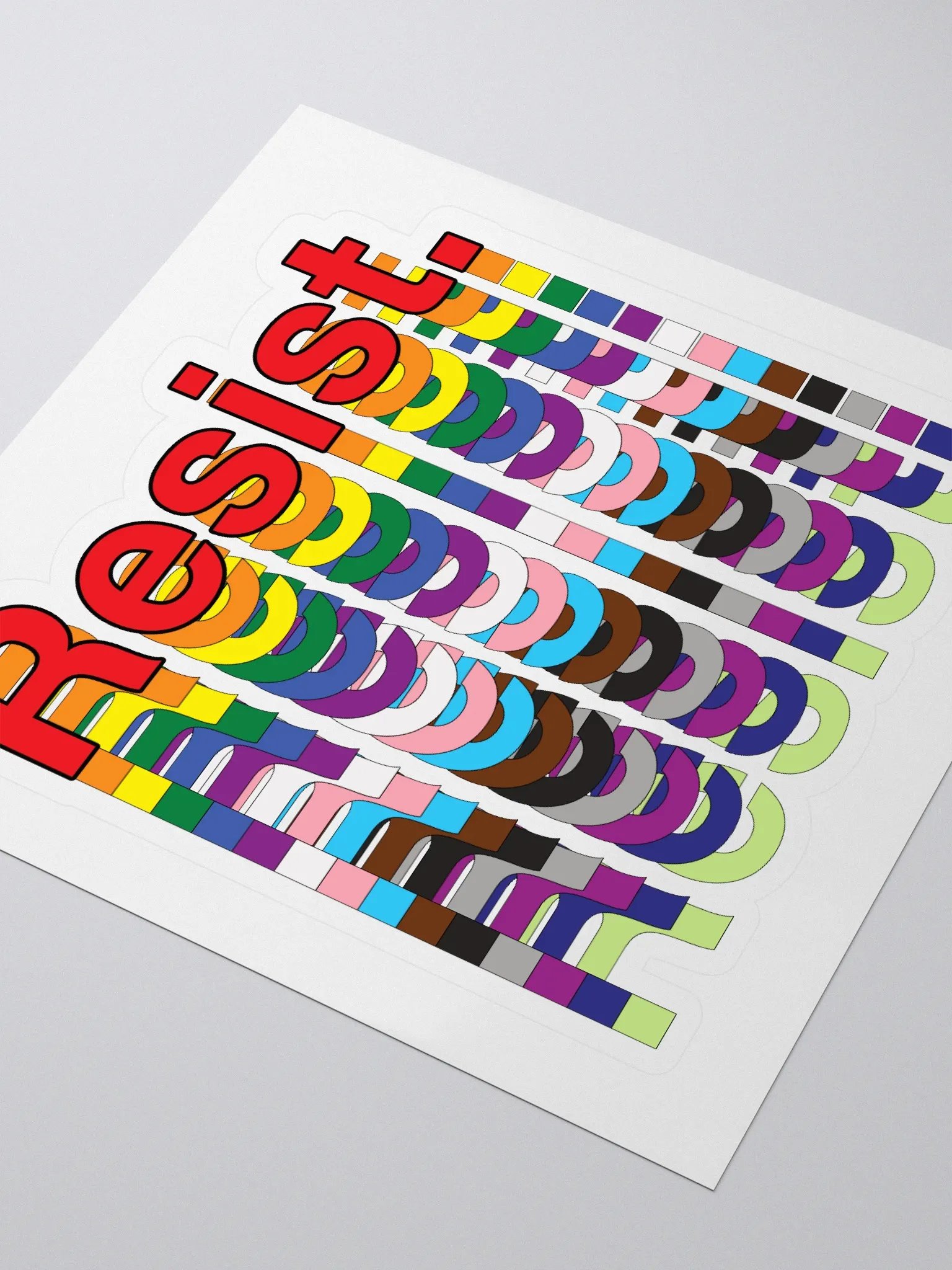 Resist - Rainbow Stickers product image (3)