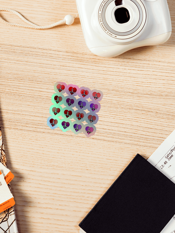 Holo-Heart Logo Mini Sticker Pack product image (4)