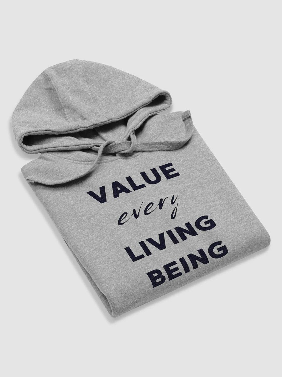 "VALUE every LIVING BEING" Premium Unisex Hoodie product image (5)