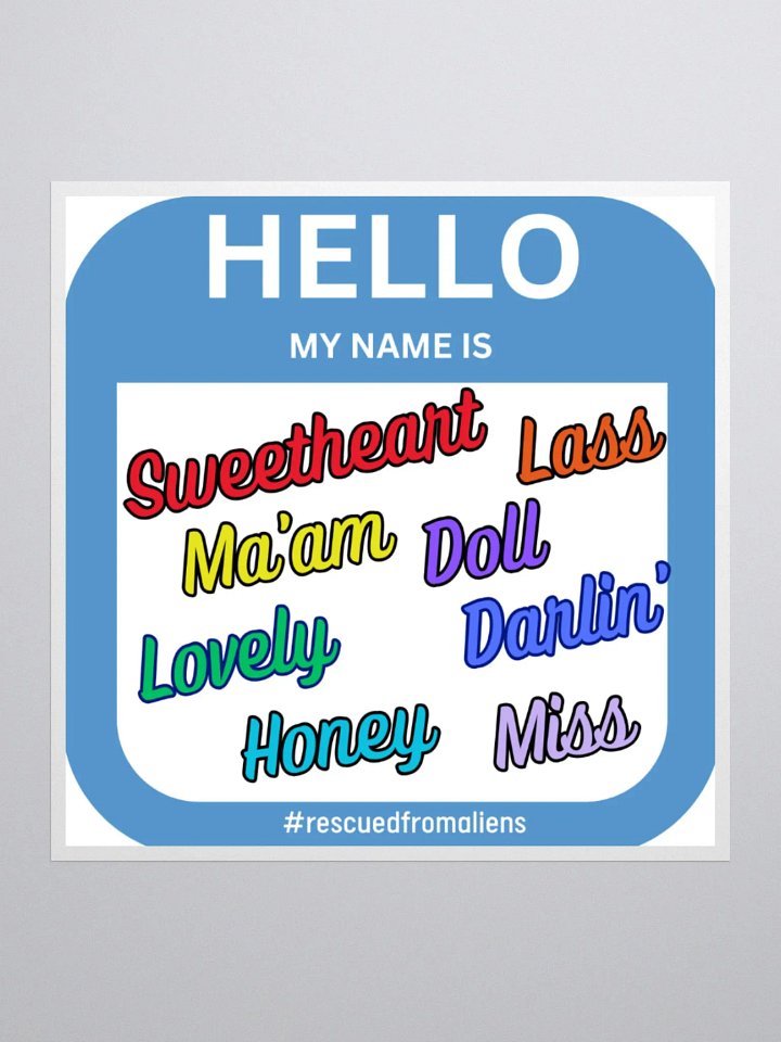 Nicknames Sticker product image (2)