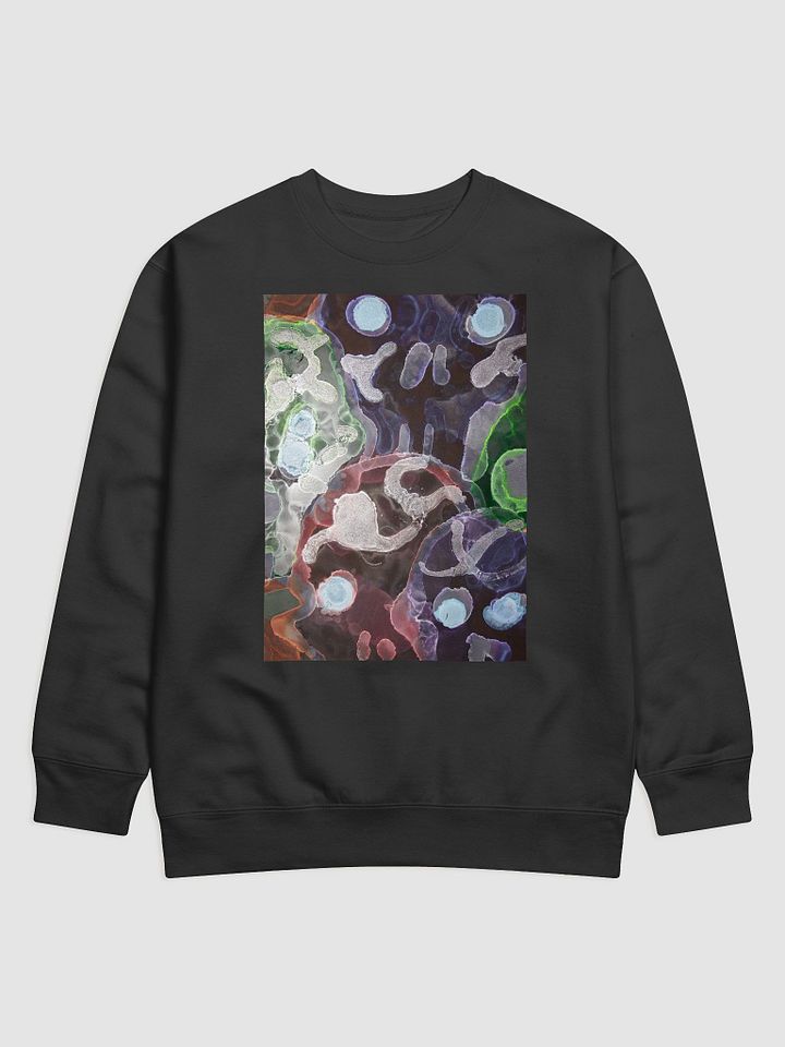 Sugar Skulls Dia de Lost Muertos Ink ARt Fluid Organic Abstract Sweatshirt product image (1)