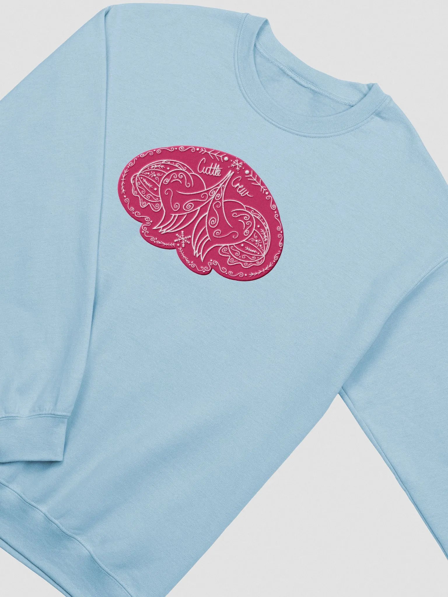 Pink Gingerbread Cuttle Crew- Embroidered Crewneck Sweatshirt product image (1)