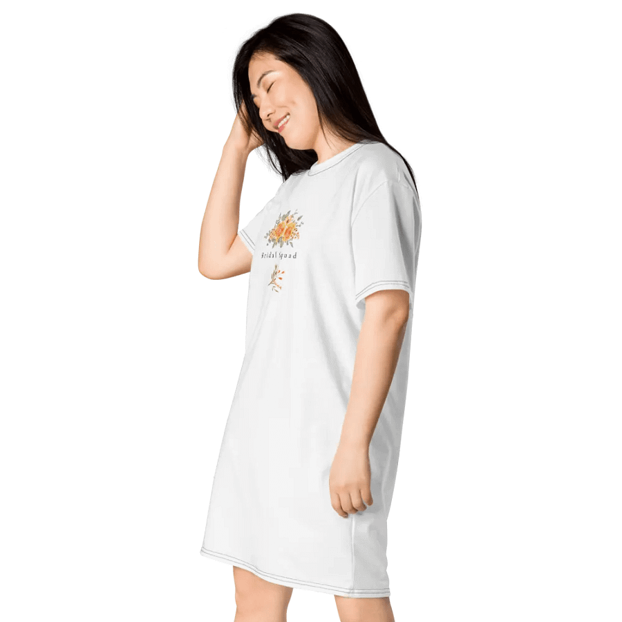 Bridal Squad T-Shirt 005 Yellow Roses Logo Dress product image (3)