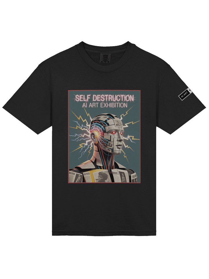 "SELF DESTRUCTION" 100% cotton T-shirt product image (1)