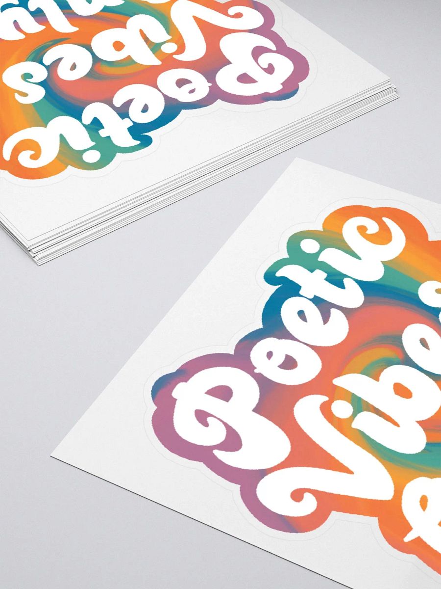 Poetic Vibes Only Sticker product image (4)