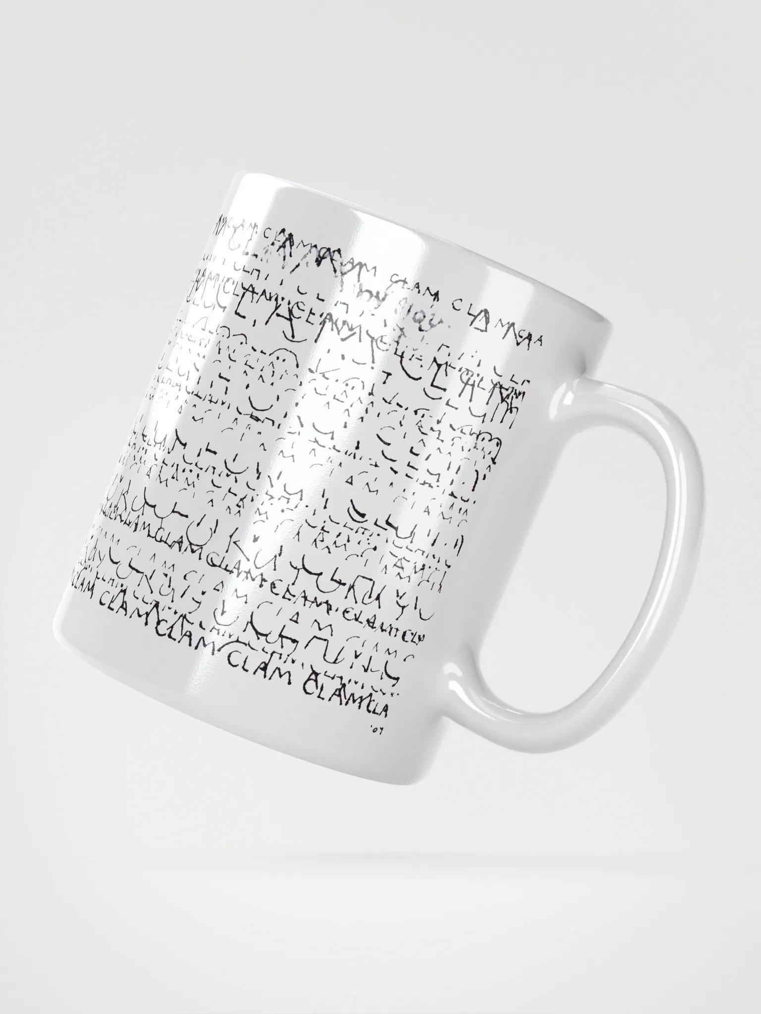 Clam White Glossy Mug product image (2)