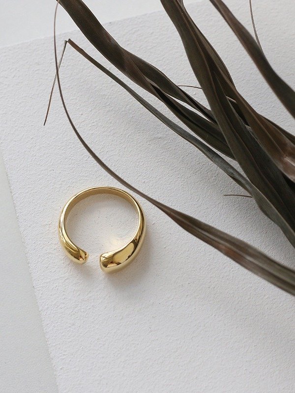 Minimalist Open Curve Rings | Gold & Silver Tone product image (5)