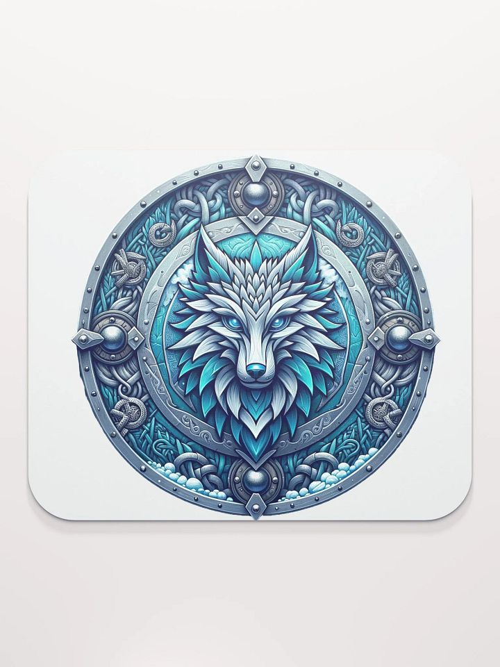 Mystic Wolf Shield Mouse Pad product image (2)