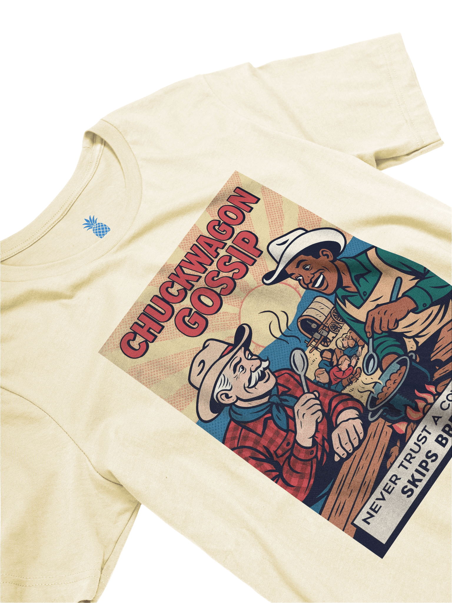 Never Trust a Cowboy Who Skips Breakfast Chuckwagon Gossip Texas Concert Tee Fit Unisex T-Shirt product image (87)