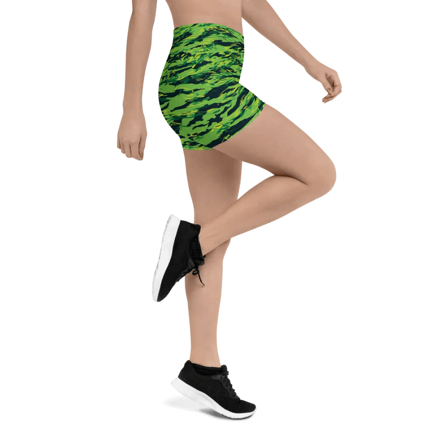 Green Camo Bike Shorts product image (12)