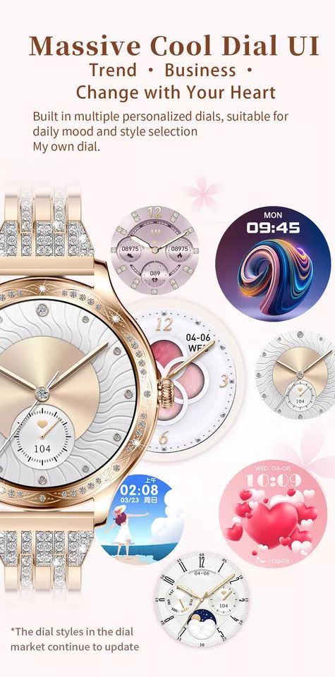 Women Girls Smart Watch Sleep Monitor Bluetooth Smartwatch for Android iOS Phone product image (4)