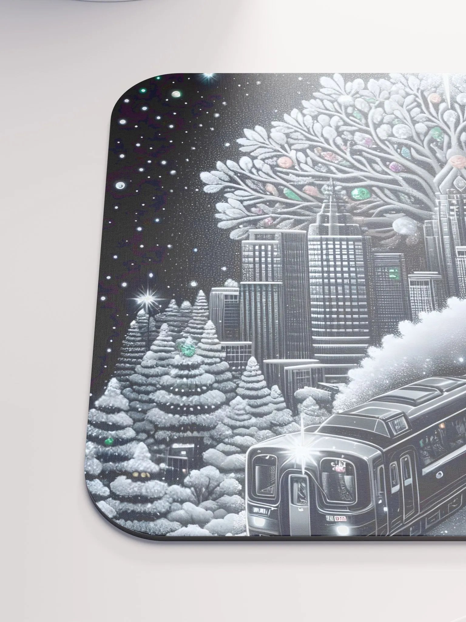 Enchanted Winter City Mouse Pad product image (6)